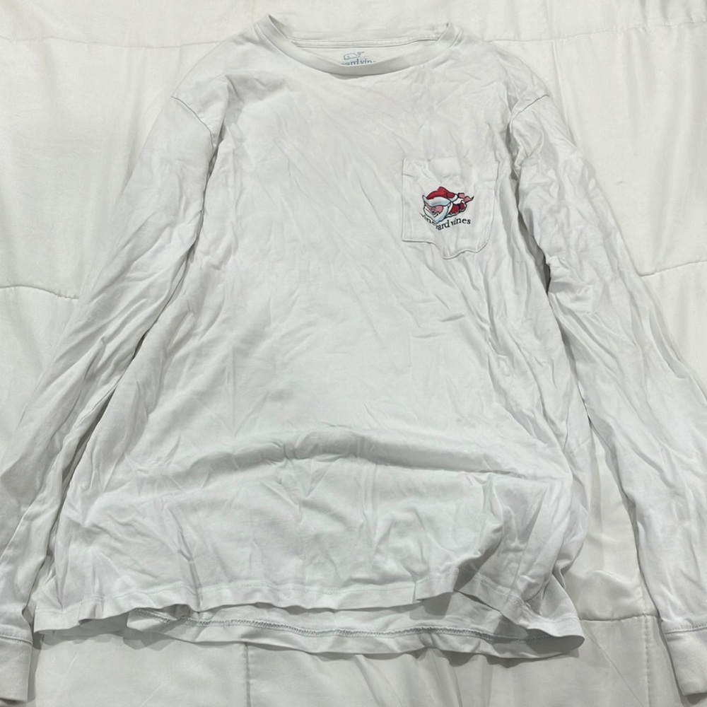 Vineyard, vines Christmas, long sleeve T-shirt, men’s small